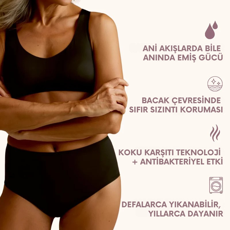 Medisafe™ Ultra Rahat Sızdırmaz Külot ( 4 Katmanlı Koruma Teknolojisi )